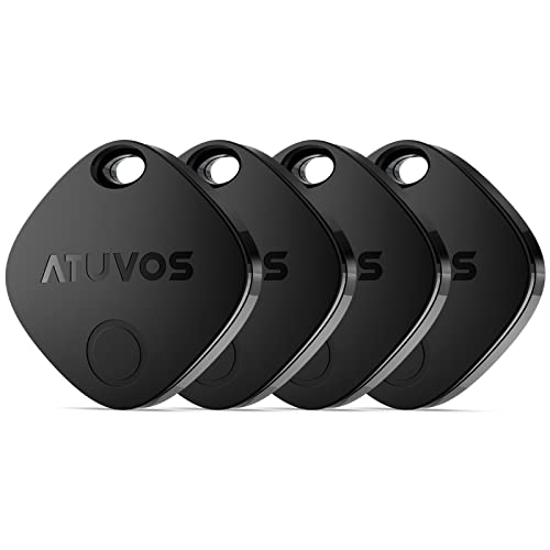 Set de 4 localizadores Bluetooth ATUVOS en color negro para encontrar objetos perdidos
