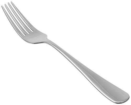 Tenedor de mesa de acero inoxidable con diseño elegante y punta redonda, ideal para cualquier ocasión
