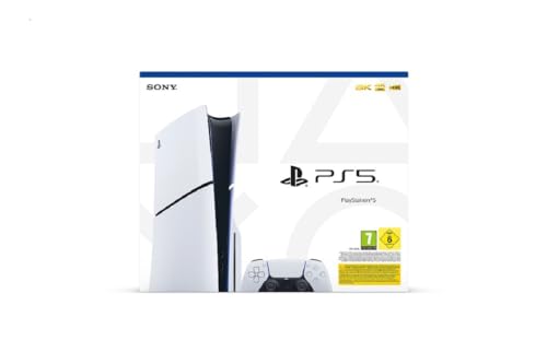 Imagen de la caja de la consola Playstation 5 mostrando el logo y detalles importantes del producto