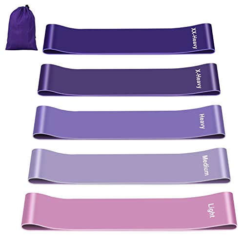 Set de 5 bandas elásticas de musculación Fokky con diferentes niveles de resistencia enfocado en entrenamiento y fitness