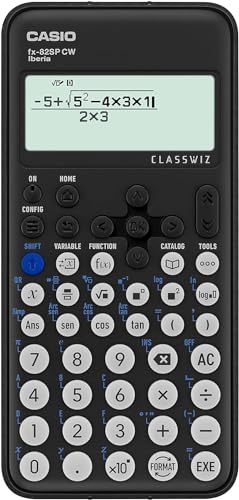 Calculadora científica Casio FX-82SP CW mostrando operaciones en su pantalla