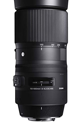 Teleobjetivo Sigma 150-600mm f/5-6.3 DG OS HSM, ideal para fotografía de vida silvestre y deportes