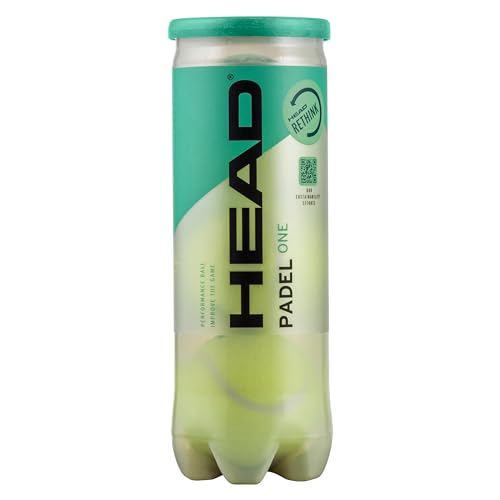 Envase transparente de la pelota HEAD PADEL ONE con diseño sostenible