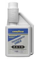 Botella del Tratamiento Anticristalizante de Urea Goodyear Pro Additives con dosificador, ideal para sistemas AdBlue