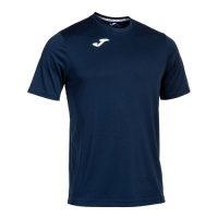 Camiseta deportiva azul de Joma para hombres, vista frontal con logo en el pecho.