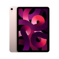 iPad Air 2022 en color rosa mostrando su diseño frontal y pantalla Liquid Retina