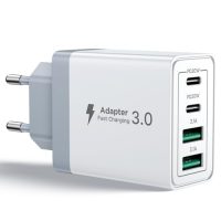 Adaptador USB C de carga rápida 3.0 con puertos USB-C y USB-A