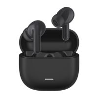 Auriculares Xiaomi Redmi Buds 6 Lite en su estuche de carga, mostrando el diseño frontal y la parte superior de los audífonos