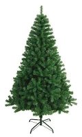 Árbol de Navidad artificial de pie con ramas verdes, 180 cm, ideal para decoración navideña.