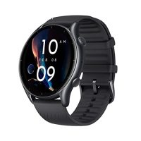 Amazfit GTR 3 smartwatch con pantalla AMOLED de 1.39 pulgadas y diseño elegante en color negro