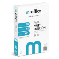 Paquete de 100 hojas de papel multifuncional A4 de 80 gramos de la marca m-office