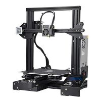 Impresora 3D Creality Ender 3 vista frontal con estructura de aluminio, extrusor y pantalla de control