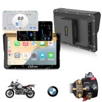 Pantalla táctil Carpuride HD impermeable de 7 pulgadas para motocicletas BMW con funciones de CarPlay y Android Auto
