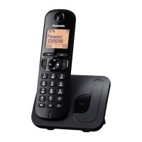 Teléfono inalámbrico Panasonic KX-TGC210SPB con base, pantalla LCD y botones grandes