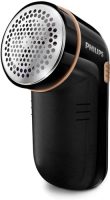 Quitapelusas Philips en color negro y dorado, con un diseño ergonómico y cuchilla de gran superficie para eliminar pelusas.