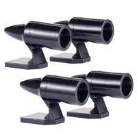 Cuatro avisadores ultrasónicos de la marca S SUMEX en color negro, diseñados para ahuyentar animales en la carretera