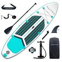 Tabla de SUP Aqua Plus inflable con paleta, bomba, correa y mochila de viaje