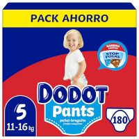 Paquete de ahorro de pañales Dodot Pants tamaño 5 para bebés de 11-16 kg, con 180 unidades